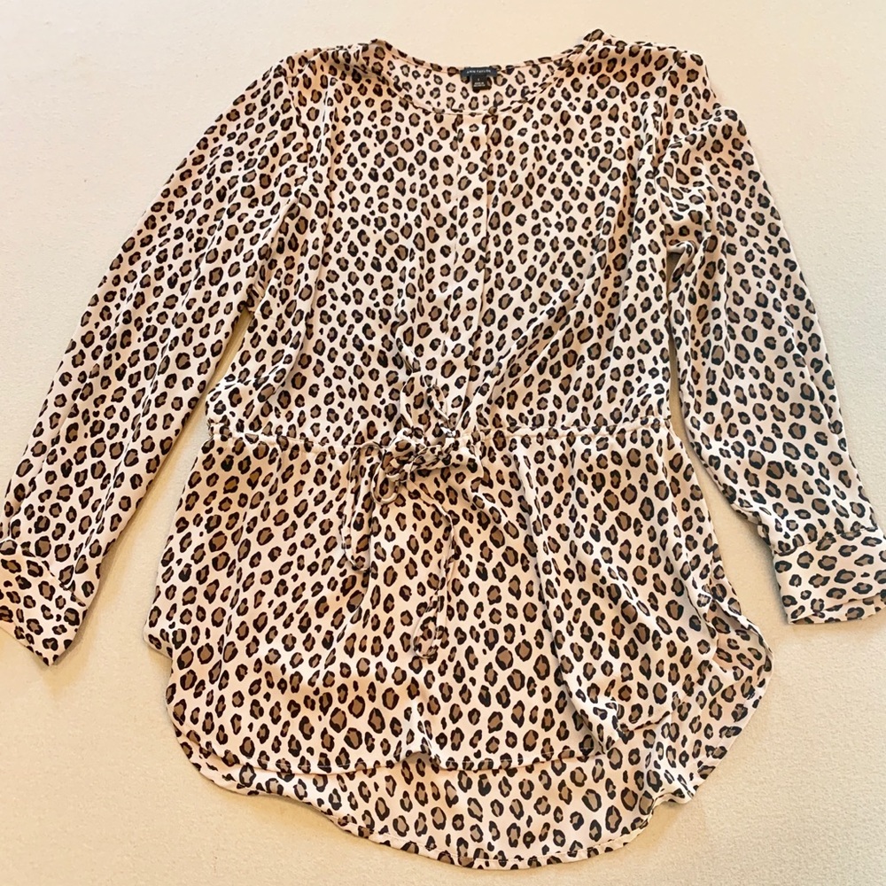 Ann Taylor Leopard Tunic Large